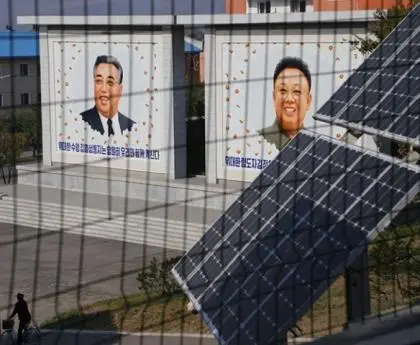 Észak-Korea napelem